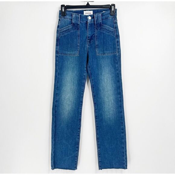 Frame Le High Straight Utility Jeans - Picture 4 of 7